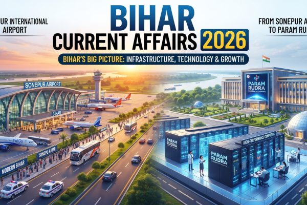 Bihar Current Affairs 2026: Sonepur Airport से Param Rudra तक, बिहार की बड़ी तस्वीर