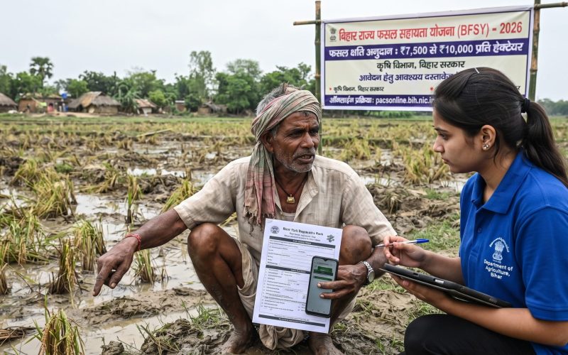 Bihar Fasal Sahayata 2026: ₹7,500–₹10,000 Crop Loss Payment, Apply Guide