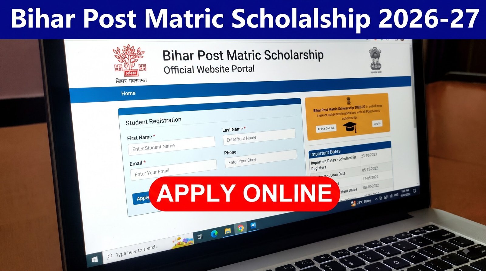 Bihar Post Matric Scholarship 2026-27: Apply Online, Eligibility, Last Date, Documents & Status Check